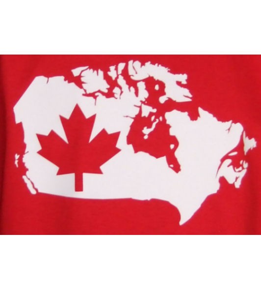 Kanada Hoodie Map&Flag