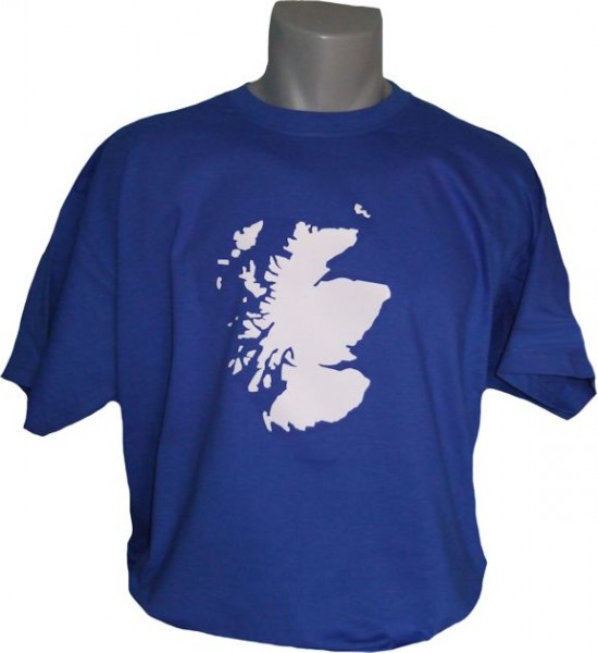 Schottland T-Shirt Map