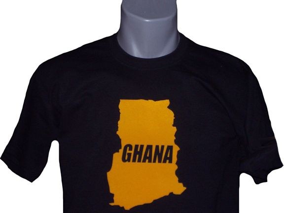 Ghana T-Shirt Map&Name