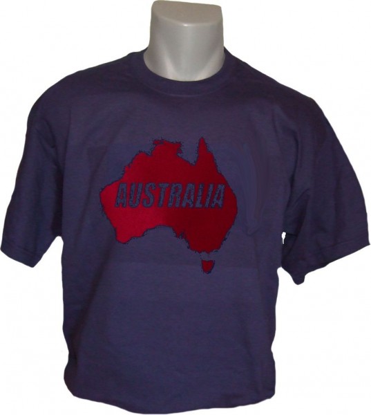 Australien T-Shirt Map&Name