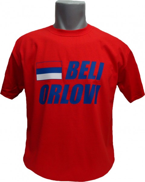 Serbien T-Shirt Beli Orlovi rot
